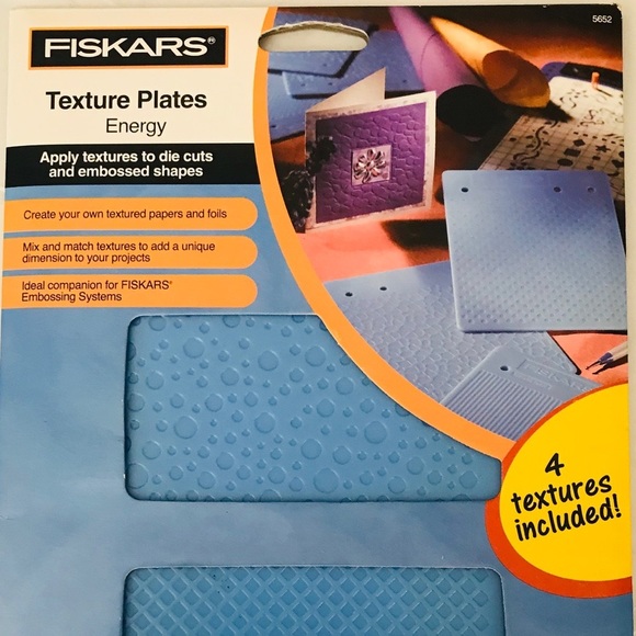 Fiskars Office Fiskars Texture Plates Energy 5662 Poshmark
